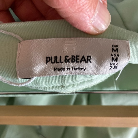 Pull & Bear Mint Green Pleated Tennis Preppy Mini Skirt - Picture 5 of 5